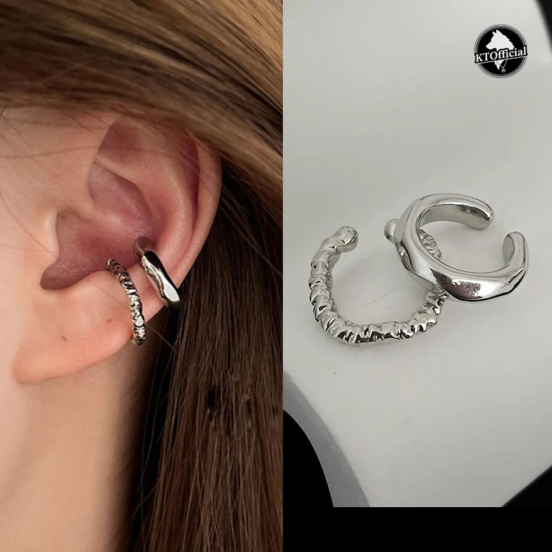 KTOfficial: The Rebel Cuff – Punk Geometric Non-Piercing Ear Cuff Set