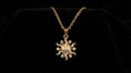 KTOfficial: 24 Karats CZ Sun Pendant Necklace