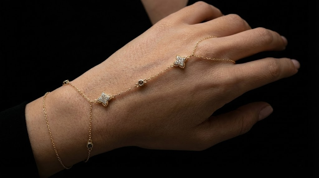 KTOfficial: The Eastern Bloom Hand Chain Bracelet | VIP Branded Elegant Jewelry