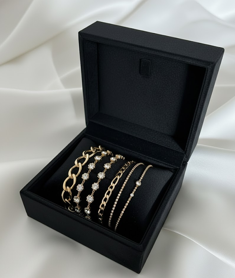 KTOfficial: The Sentinel Stack | 4-Piece Layered Bracelet Set
