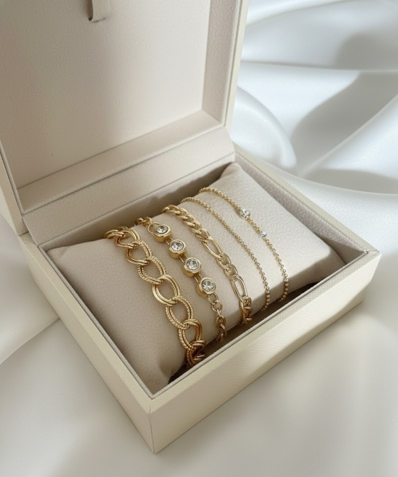 KTOfficial: The Sentinel Stack | 4-Piece Layered Bracelet Set