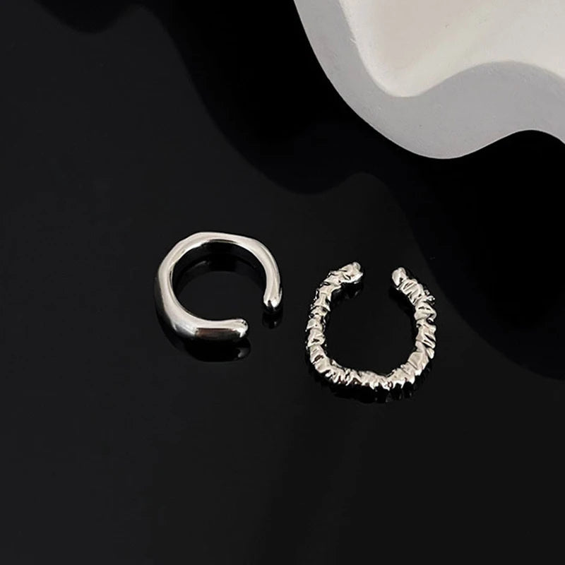 KTOfficial: The Rebel Cuff – Punk Geometric Non-Piercing Ear Cuff Set