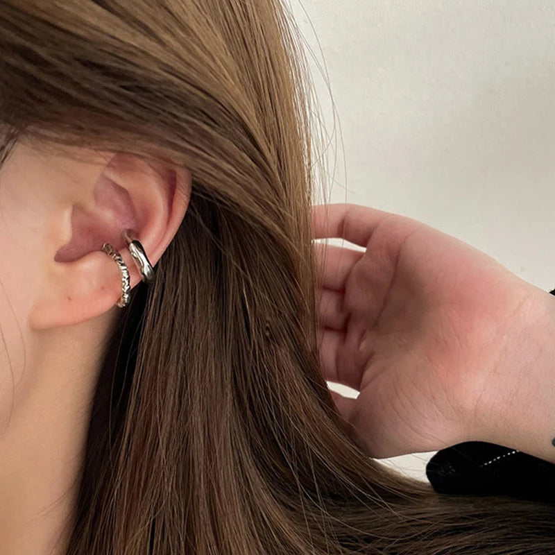 KTOfficial: The Rebel Cuff – Punk Geometric Non-Piercing Ear Cuff Set
