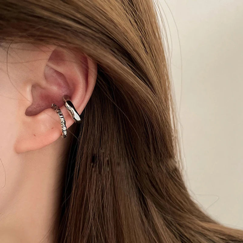 KTOfficial: The Rebel Cuff – Punk Geometric Non-Piercing Ear Cuff Set