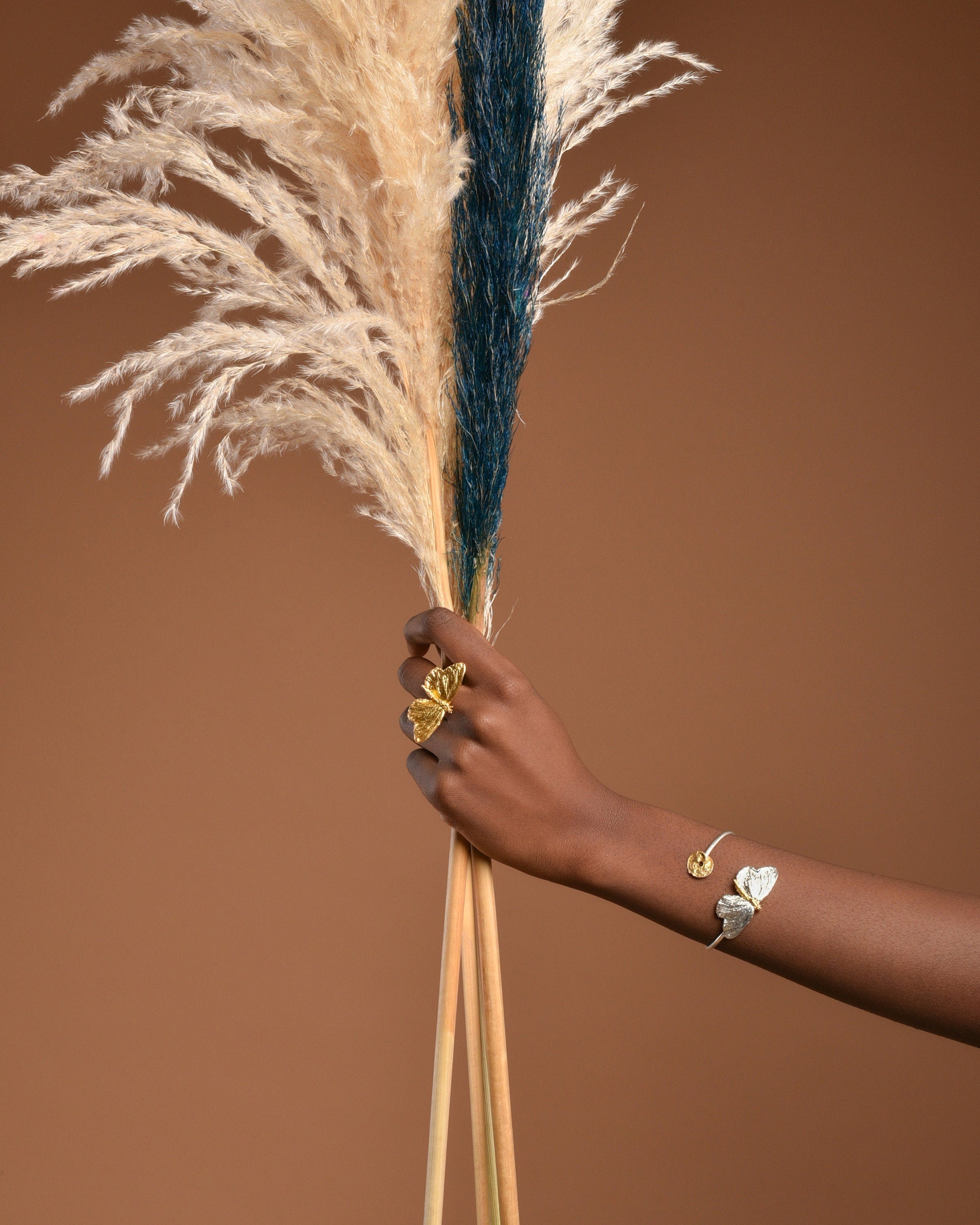 KTOfficial: Butterfly Silver Bracelet – Sterling Silver Cuff With Real Butterfly